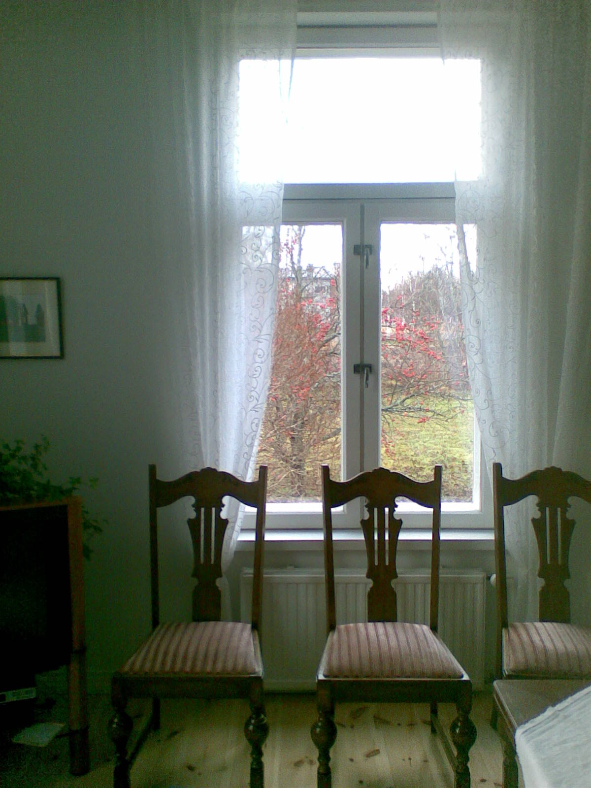 ikkunasta syksyllä